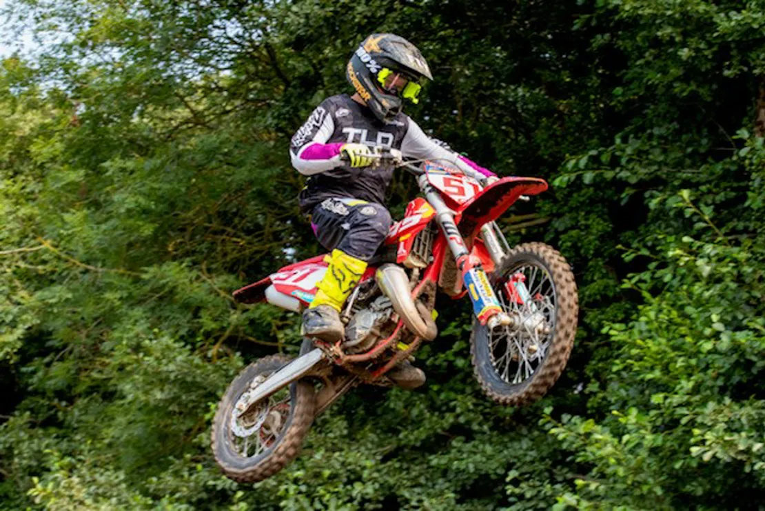 Motocross Rider On Their Bike